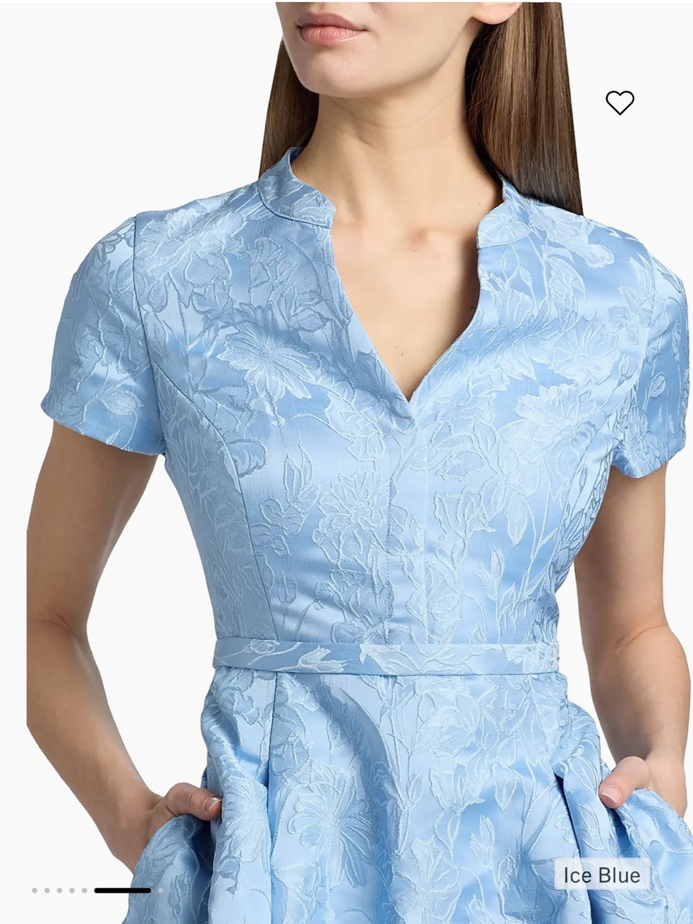 Sachin + Babi Hanna Brocade Midi-Dress Floral